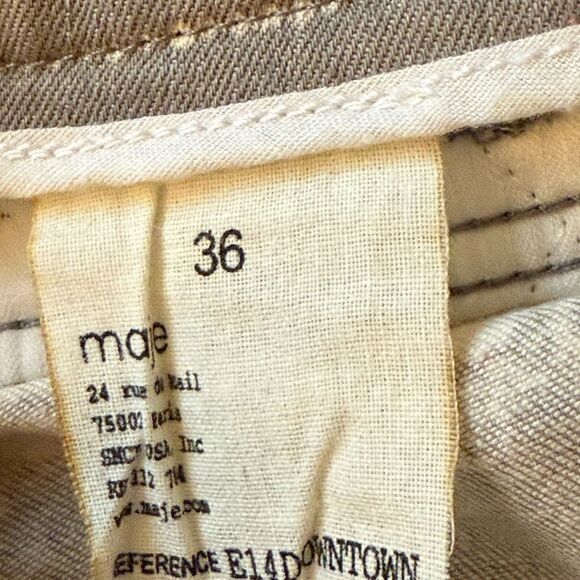 NWT Maje Women’s E14 Downtown Low Rise Quilted Skinny Jeans. White/Black. Sz 36 - Picture 9 of 12